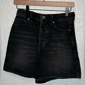 Zara Charcoal Denim Shorts